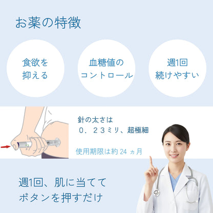 週1回のメディカルダイエット G LP-1 ダイエット注射